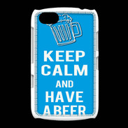 Coque BlackBerry 9720 Keep Calm Have a beer Cyan