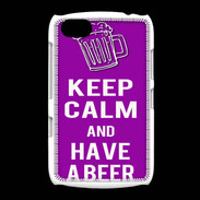 Coque BlackBerry 9720 Keep Calm Have a beer Violet
