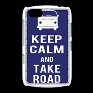 Coque BlackBerry 9720 Keep Calm Take road Bleu