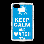 Coque BlackBerry 9720 Keep Calm Watch TV Cyan