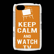Coque BlackBerry 9720 Keep Calm Watch TV Orange
