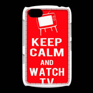 Coque BlackBerry 9720 Keep Calm Watch TV Rouge