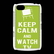 Coque BlackBerry 9720 Keep Calm Watch TV Vert pomme