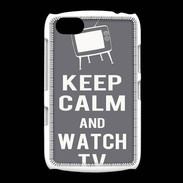 Coque BlackBerry 9720 Keep Calm Watch TV Gris
