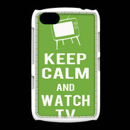 Coque BlackBerry 9720 Keep Calm Watch TV Vert