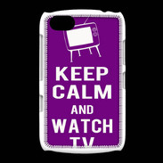 Coque BlackBerry 9720 Keep Calm Watch TV Violet
