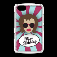 Coque BlackBerry 9720 Miss Clubbing Chatain