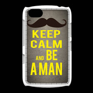 Coque BlackBerry 9720 Keep Calm Be a Man Gris