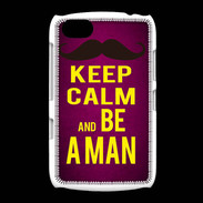 Coque BlackBerry 9720 Keep Calm Be a Man Rose