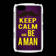 Coque BlackBerry 9720 Keep Calm Be a Man Violet