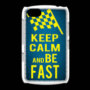 Coque BlackBerry 9720 Keep Calm and Be Fast Bleu