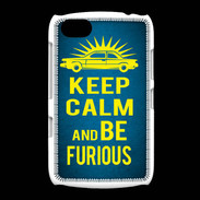 Coque BlackBerry 9720 Keep Calm and Be Furious Bleu