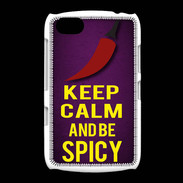 Coque BlackBerry 9720 Keep Calm and Be Spicy Violet