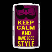 Coque BlackBerry 9720 Keep Calm and Have a good Style Rose