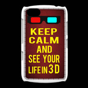 Coque BlackBerry 9720 Keep Calm and See your life 3D Rouge