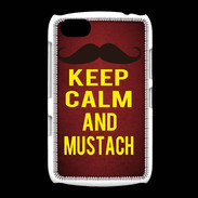 Coque BlackBerry 9720 Keep Calm and Mustach Rouge