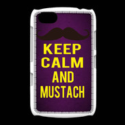 Coque BlackBerry 9720 Keep Calm and Mustach Violet