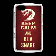 Coque BlackBerry 9720 Keep Calm and Be a Snake Rouge