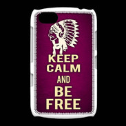 Coque BlackBerry 9720 Keep Calm and Be Free Rose