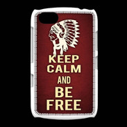 Coque BlackBerry 9720 Keep Calm and Be Free Rouge