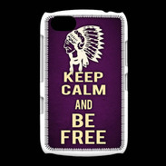 Coque BlackBerry 9720 Keep Calm and Be Free Violet
