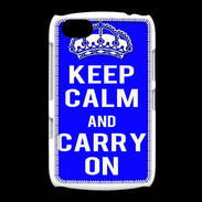 Coque BlackBerry 9720 Keep Calm and Carry on Bleu