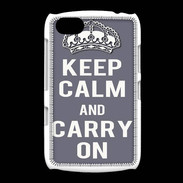 Coque BlackBerry 9720 Keep Calm and Carry on Gris