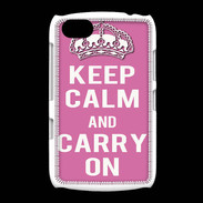 Coque BlackBerry 9720 Keep Calm and Carry on Rose