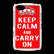 Coque BlackBerry 9720 Keep Calm and Carry on Rouge