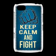 Coque BlackBerry 9720 Keep Calm and Fight Bleu