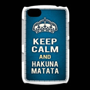Coque BlackBerry 9720 Keep Calm and Hakuna Matata Bleu