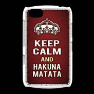 Coque BlackBerry 9720 Keep Calm and Hakuna Matata Rouge
