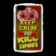 Coque BlackBerry 9720 Keep Calm and Kill Zombies Orange