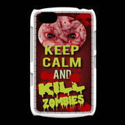 Coque BlackBerry 9720 Keep Calm and Kill Zombies Rouge