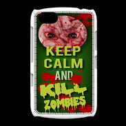 Coque BlackBerry 9720 Keep Calm and Kill Zombies Vert