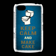 Coque BlackBerry 9720 Keep Calm and Make cake Bleu