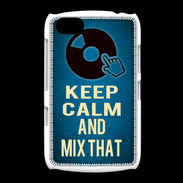 Coque BlackBerry 9720 Keep Calm and Mix that Bleu