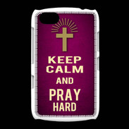 Coque BlackBerry 9720 Keep Calm and Pray Christian Rose