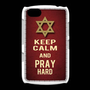 Coque BlackBerry 9720 Keep Calm and Pray jewish Rouge