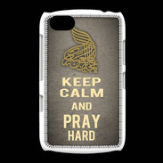 Coque BlackBerry 9720 Keep Calm and Pray Muslim Gris