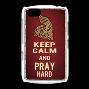 Coque BlackBerry 9720 Keep Calm and Pray Muslim Rouge