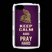 Coque BlackBerry 9720 Keep Calm and Pray Muslim Violet