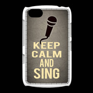 Coque BlackBerry 9720 Keep Calm and Sing Gris