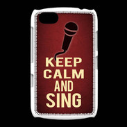 Coque BlackBerry 9720 Keep Calm and Sing Rouge