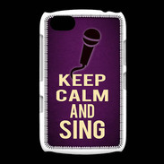 Coque BlackBerry 9720 Keep Calm and Sing Violet