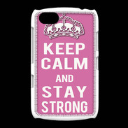 Coque BlackBerry 9720 Keep Calm and Stay strong Rose