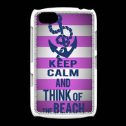 Coque BlackBerry 9720 Keep Calm and Think Beach Rose