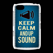 Coque BlackBerry 9720 Keep Calm and Up Sound Bleu