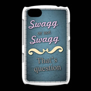 Coque BlackBerry 9720 Swag or Not bleu ZG