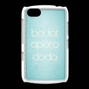 Coque BlackBerry 9720 Boulot Apéro Dodo Turquoise ZG